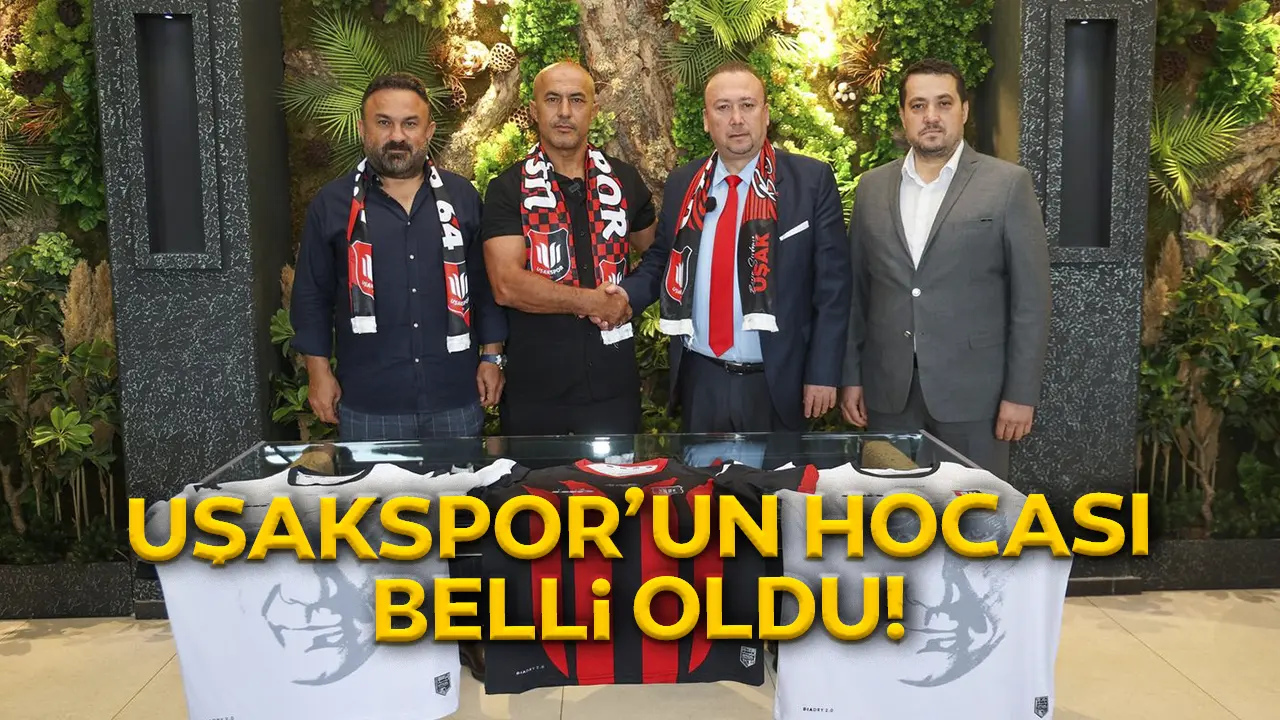 Uşakspor'un yeni teknik direktörü Efrahim Alkın oldu!