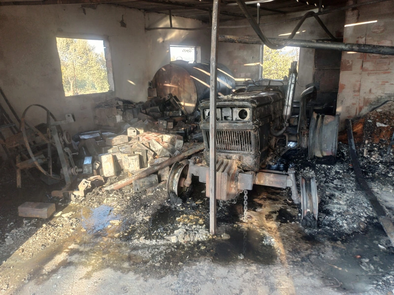 Manisa Salihli'de felaket yangın