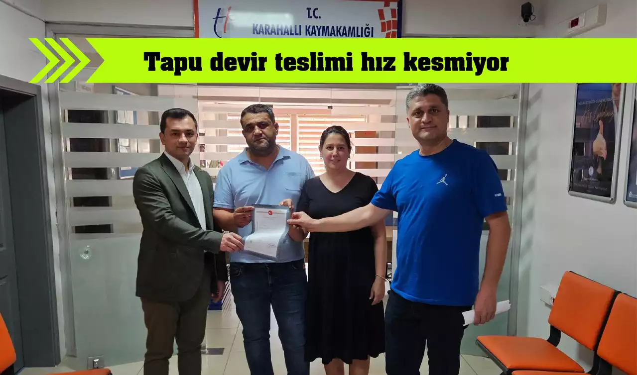 Tapular Veriliyor Karahallı OSB Büyüyor
