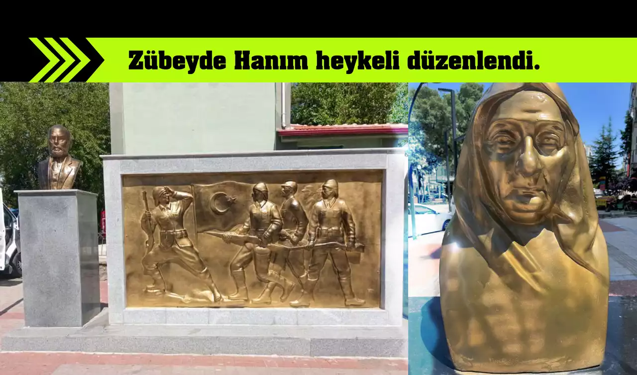 Uşak’taki  Zübeyde Hanım Büstüne Saygı