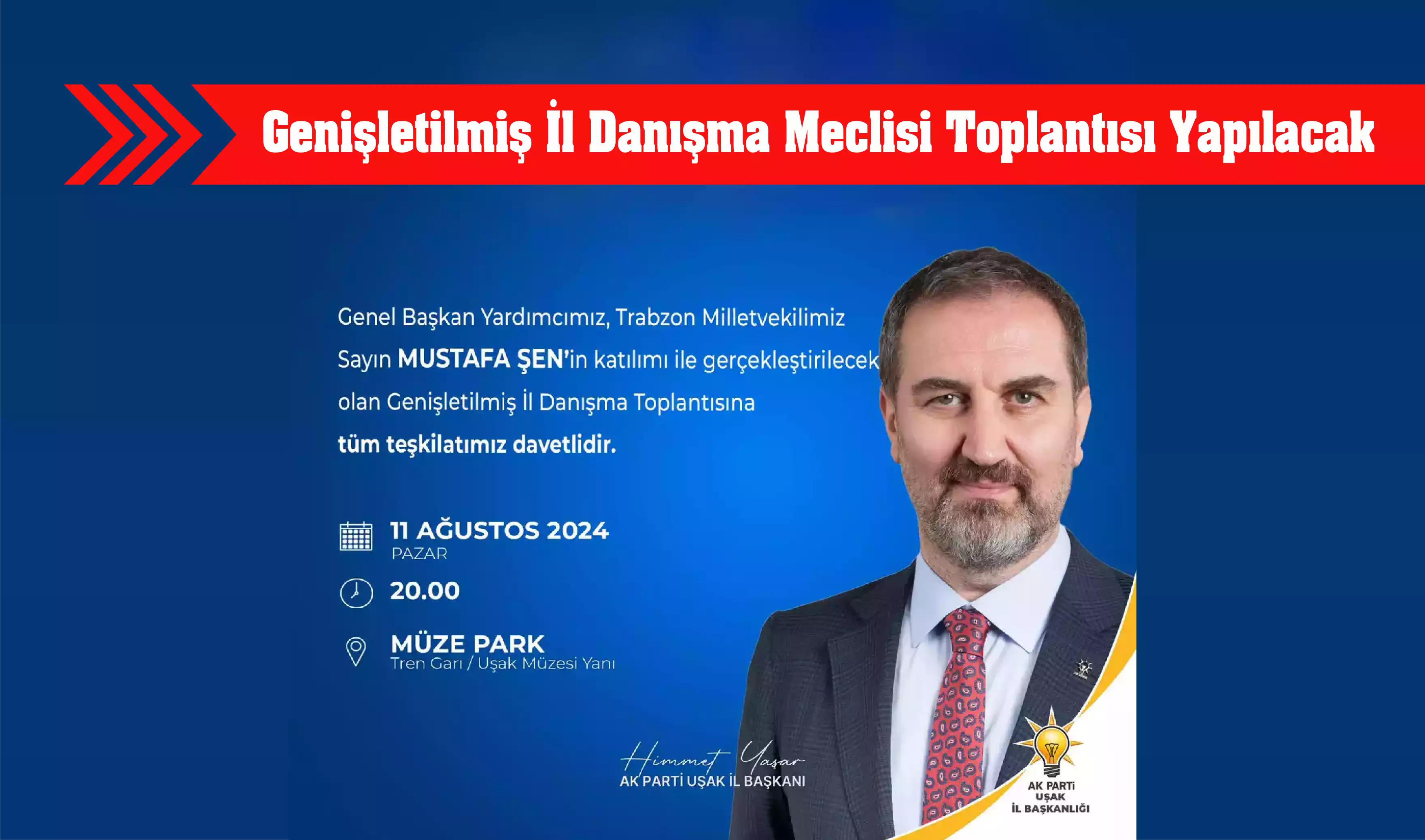 Uşak Ak Parti Genel Başkan Yardımcısını Ağırlayacak
