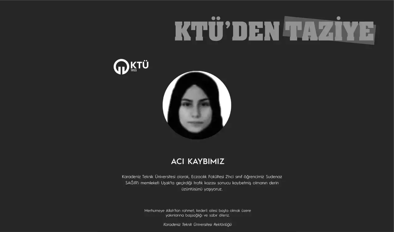 Uşak’ta Motor Kazasında Ölen Üniversiteli Öğrenciye Taziye Mesajı