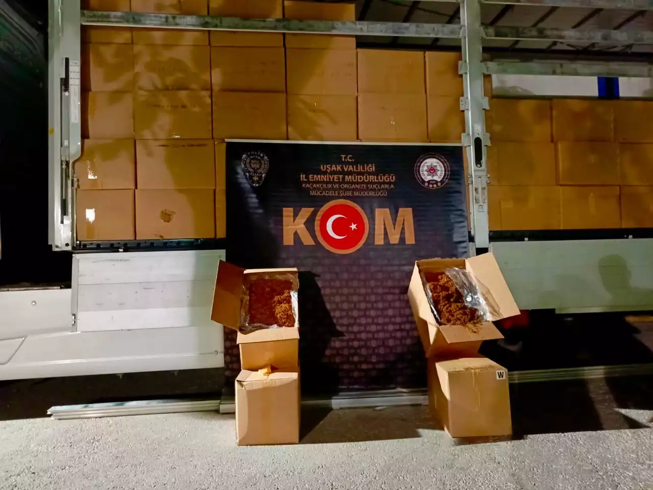 Uşak’ta 3 Milyon TL’lik Tütün Operasyonu