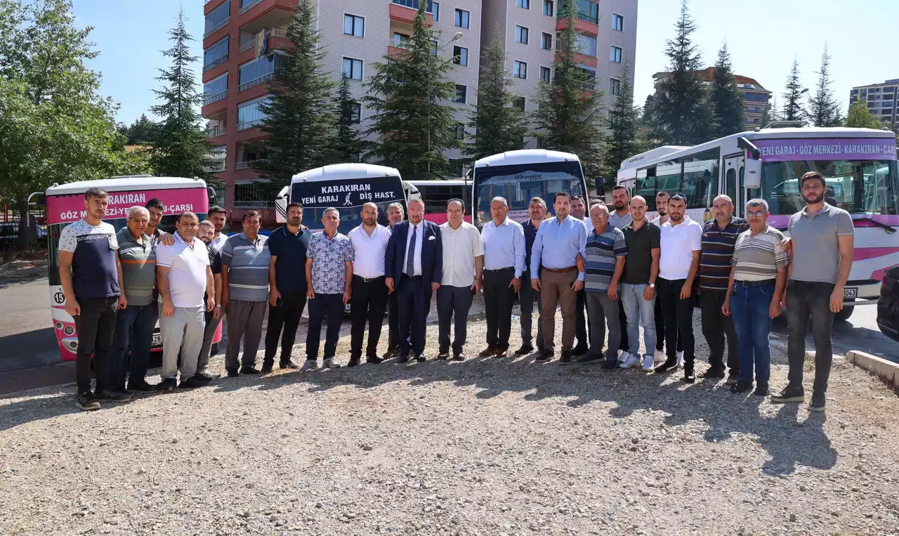 Uşak Belediye Başkanı Özkan Yalım, Karakıran Otobüs Hattı Şoförleriyle Buluştu