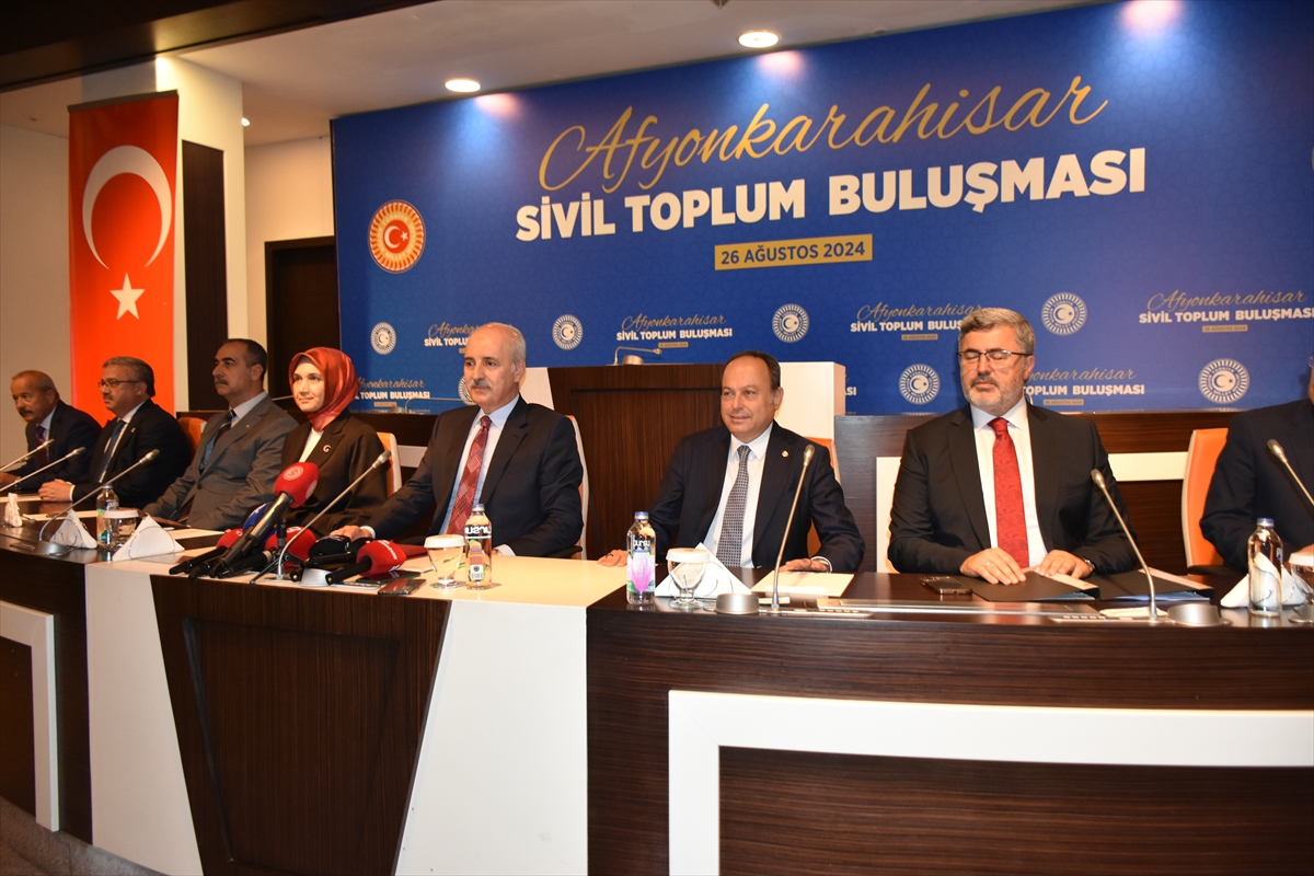 TBMM Başkanı Kurtulmuş, Afyonkarahisar'da “Sivil Toplum Buluşması” programında konuştu: