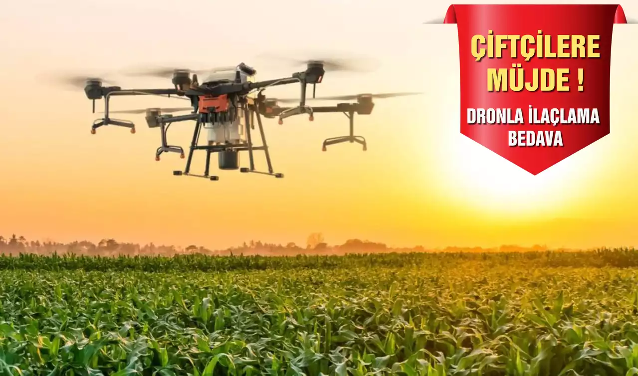 Uşak Belediyesi’nden Çiftçilere Drone ile İlaçlama Desteği