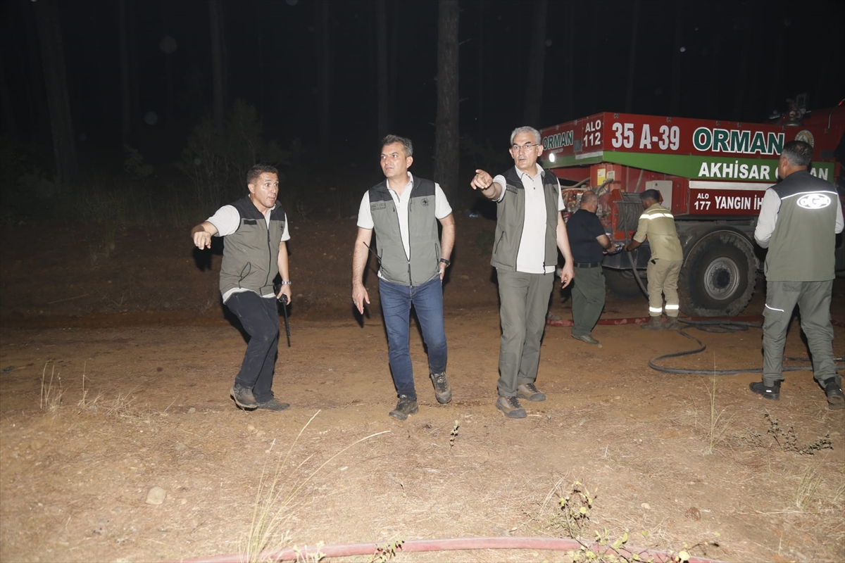 Muğla'da çıkan orman yangınına müdahale gece boyunca devam etti