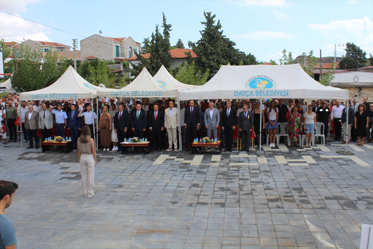 Datça'da Laçin İlkokulu düzenlenen törenle açıldı