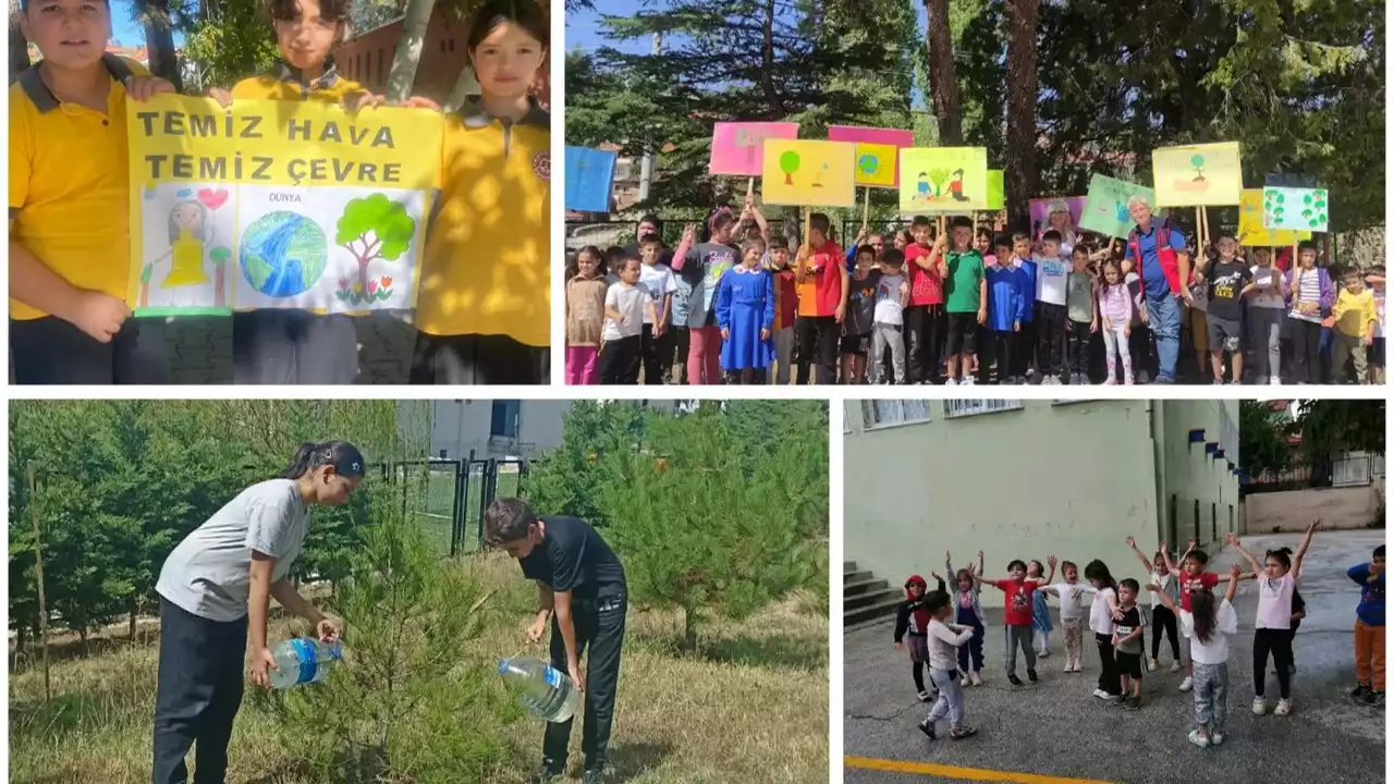Uşak’ta Öğrencilere 'Temiz Hava Etkinliği'