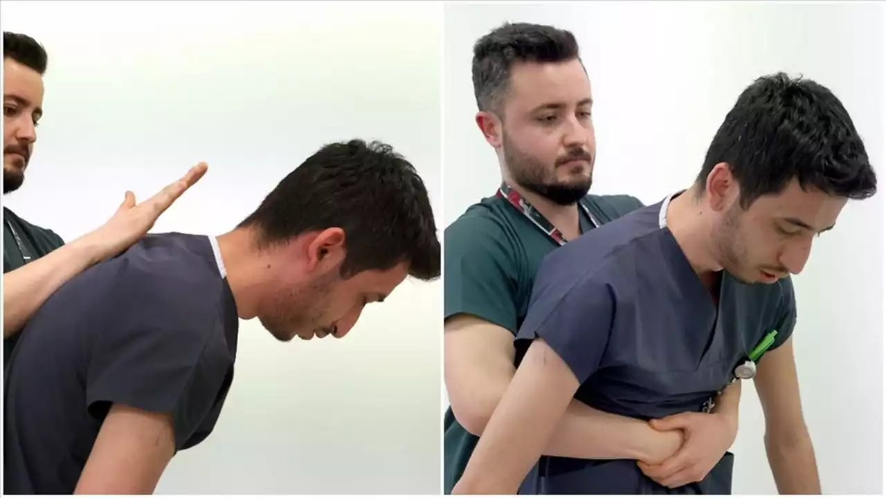 Afyonkarahisar'da nefes borusuna şeker kaçan çocuğa Heimlich manevrası uygulandı