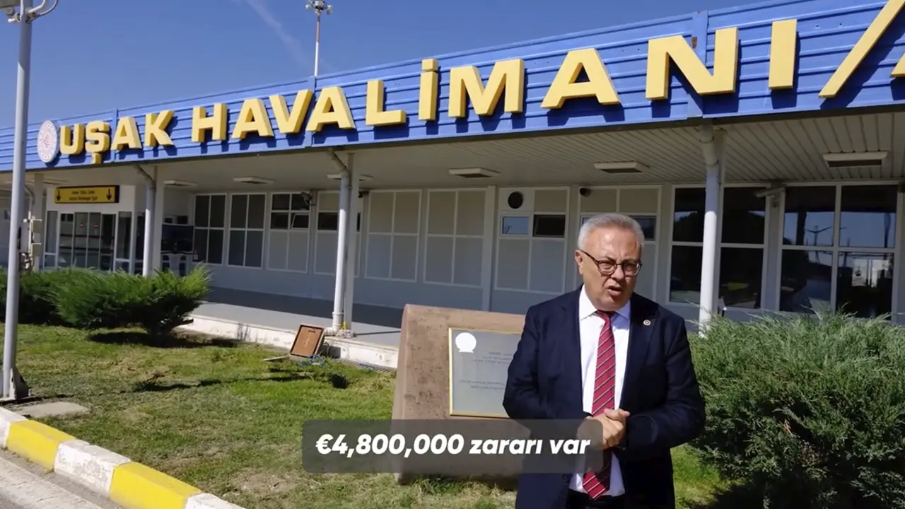 Uşak Havalimanı Kapatıldı, Zarar 4,8 Milyon Euroya Ulaştı!