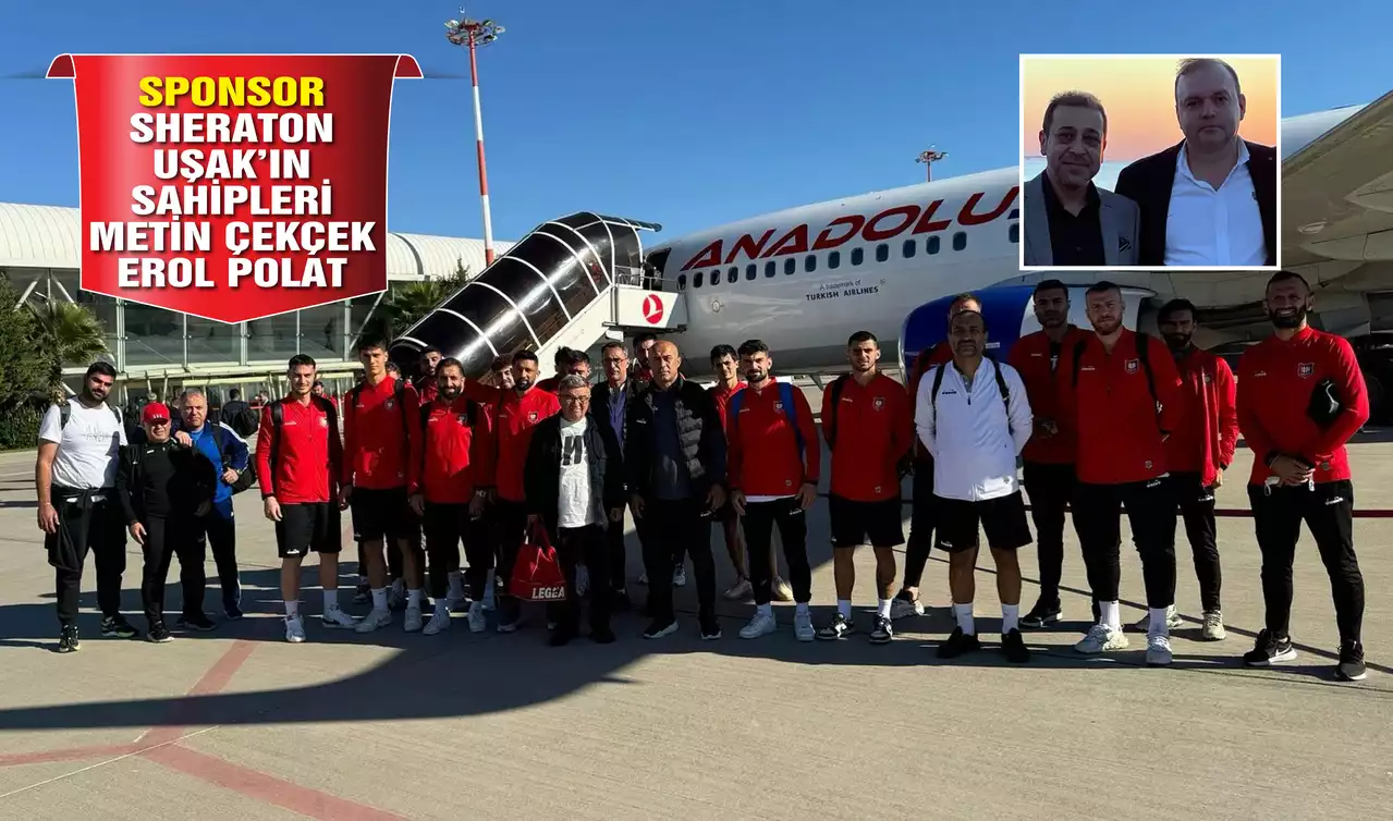 Uşakspor Adıyaman Deplasmanına Uçakla Gitti