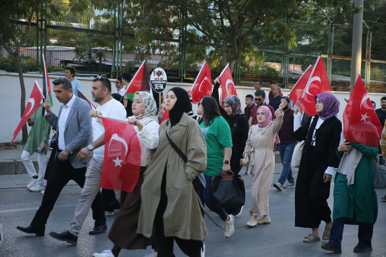 Muğla'da "Direnişe Selam, Siyonizme Lanet" yürüyüşü yapıldı