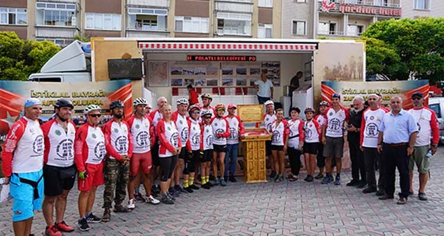 "İSTİKLAL BAYRAĞI" POLATLI'DAN AKŞEHİR'E YOLA ÇIKTI
