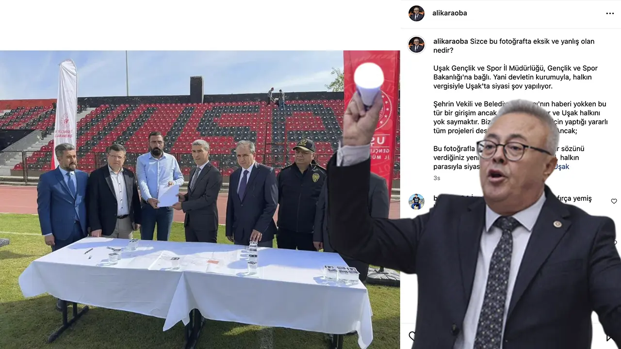 Ali Karaoba: Uşak'ta Halkın Parasıyla Siyasi Şov Yapılıyor