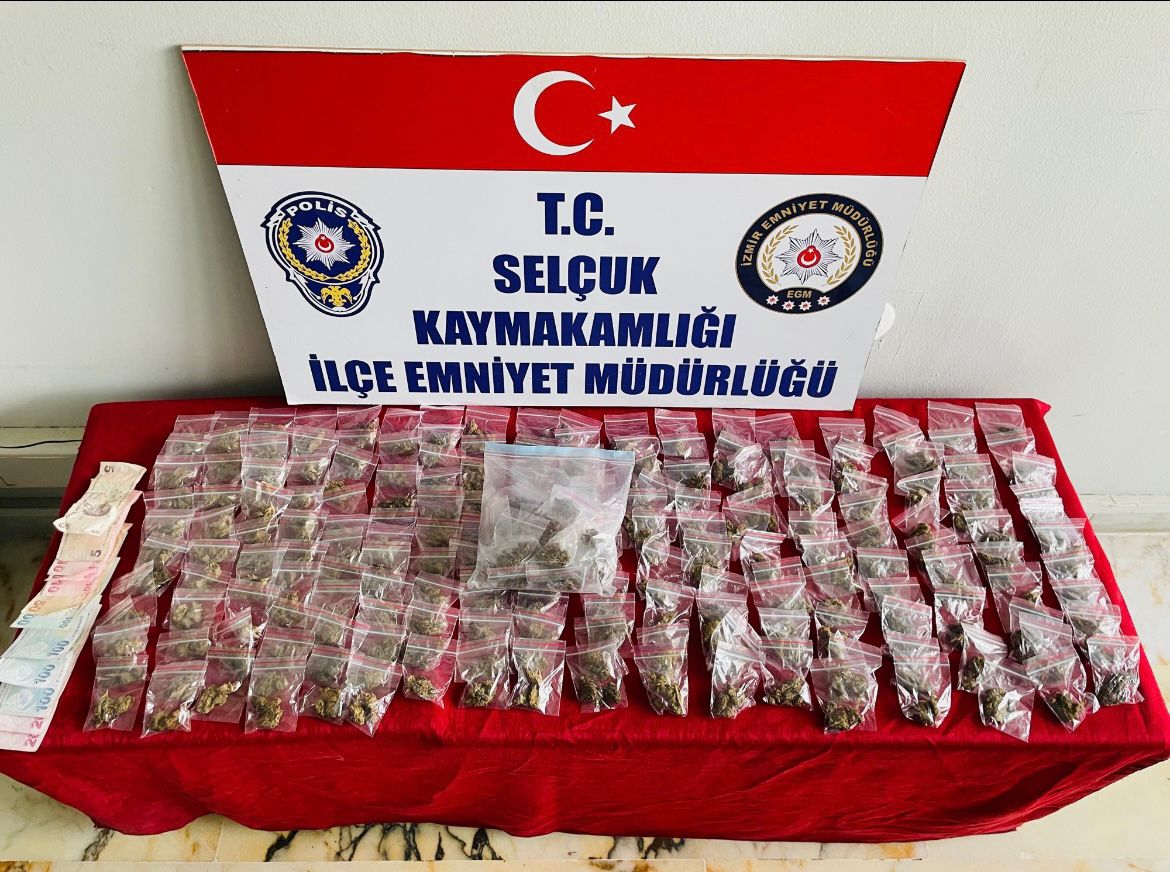 Selçuk'ta uyuşturucu operasyonunda yakalanan şüpheli tutuklandı