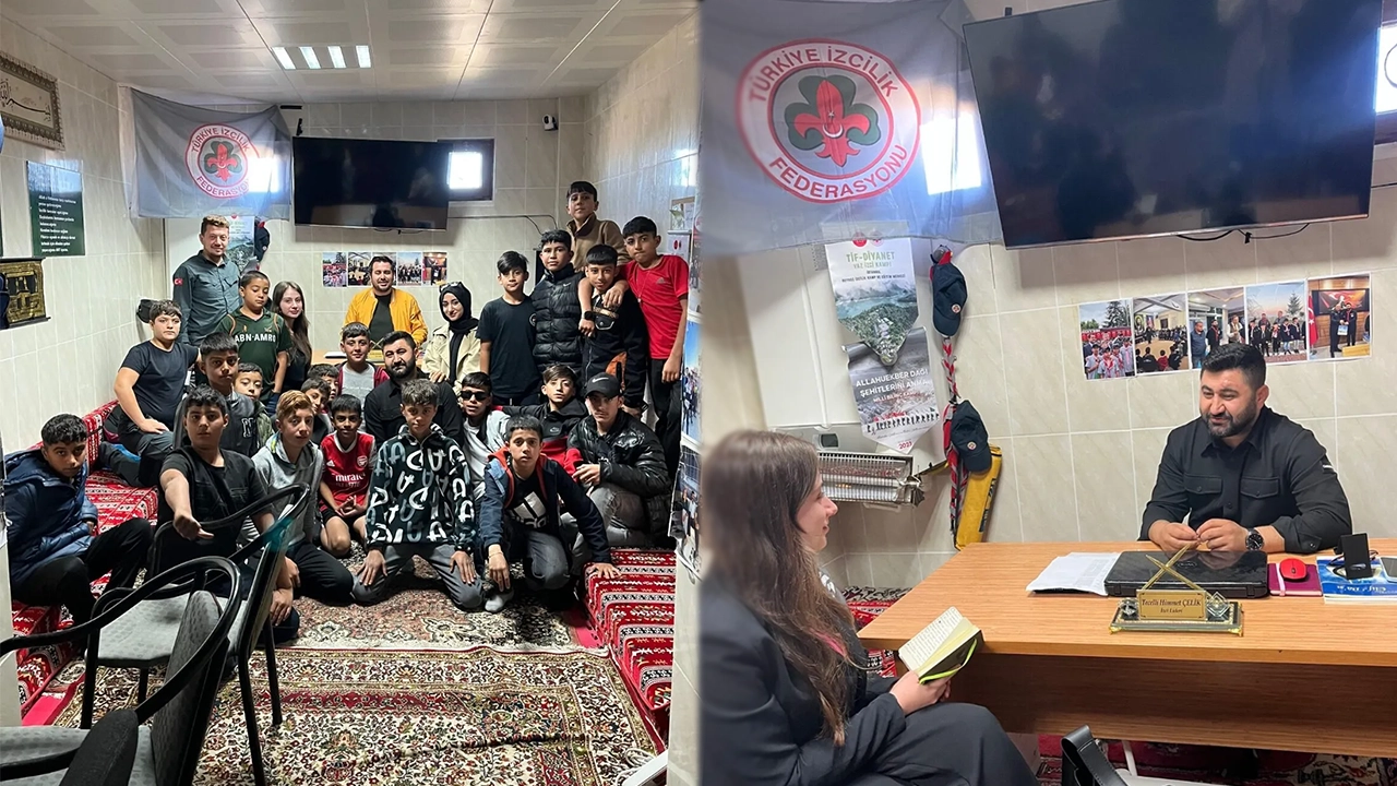 Üniversite Öğrencilerinden Müftülük İzcilik Kulübüne Anlamlı Ziyaret