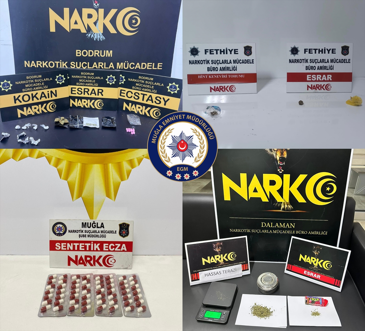 Muğla'da uyuşturucu operasyonunda yakalanan 2 zanlı tutuklandı