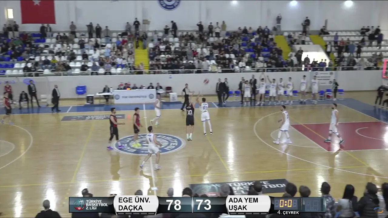 Ada Yem Uşak Basketbol, Ege Üniversitesi'ne Mağlup: 73-78