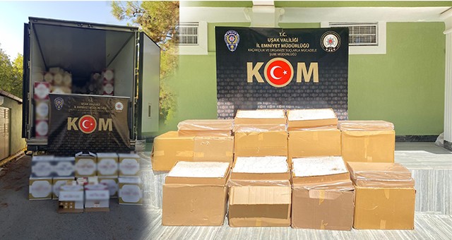 10 MİLYON 220 BİN MAKARON ELE GEÇİRİLDİ