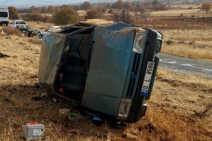Denizli'de kazada Hasan Hüseyin Sert öldü, 1 kişi yaralandı