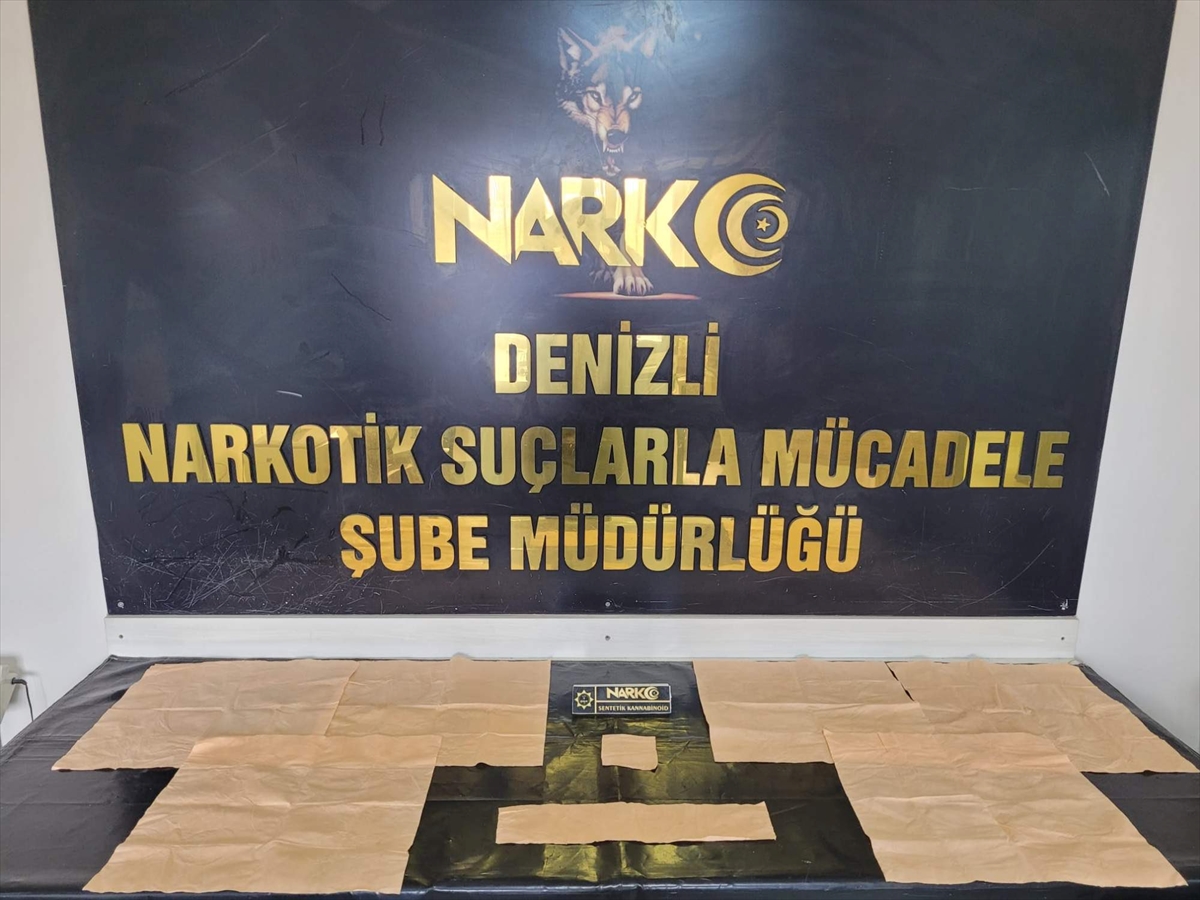 Denizli'de uyuşturucu operasyonunda 3 tutuklama