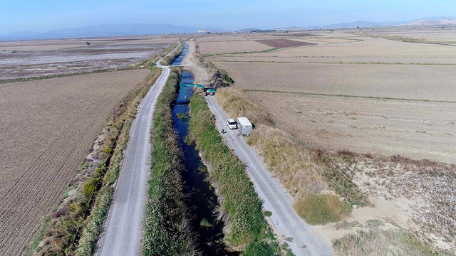 Büyük Menderes Nehri yağmur sularıyla güçlendi