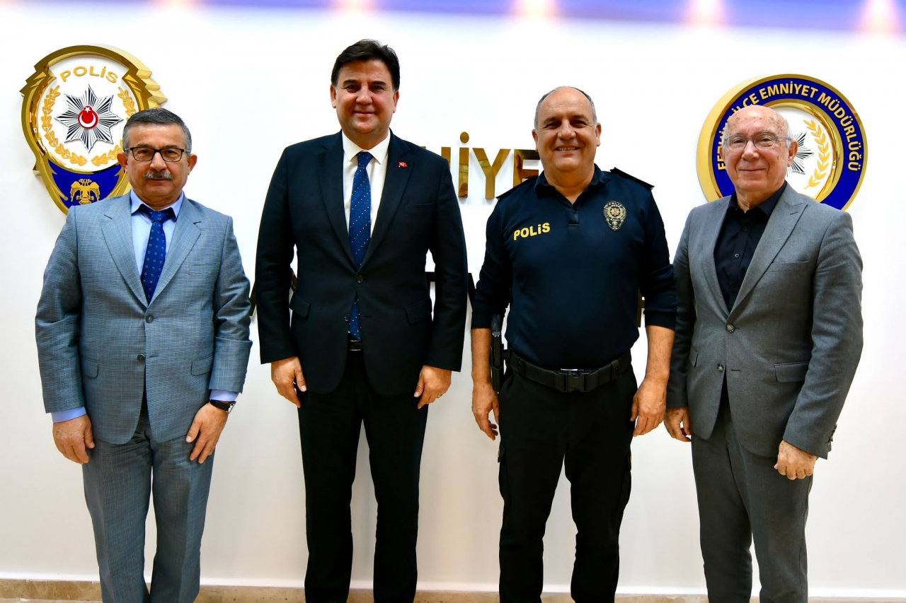 Fethiye Belediye Başkanı Karaca'dan İlçe Emniyet Müdürü Yüceur'a ziyaret