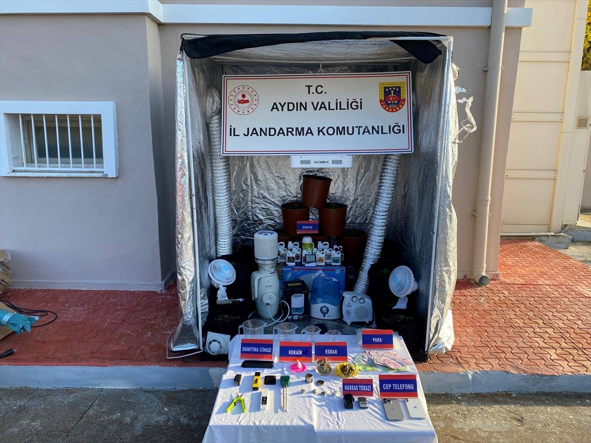 Aydın'da uyuşturucu operasyonunda 1 gözaltı