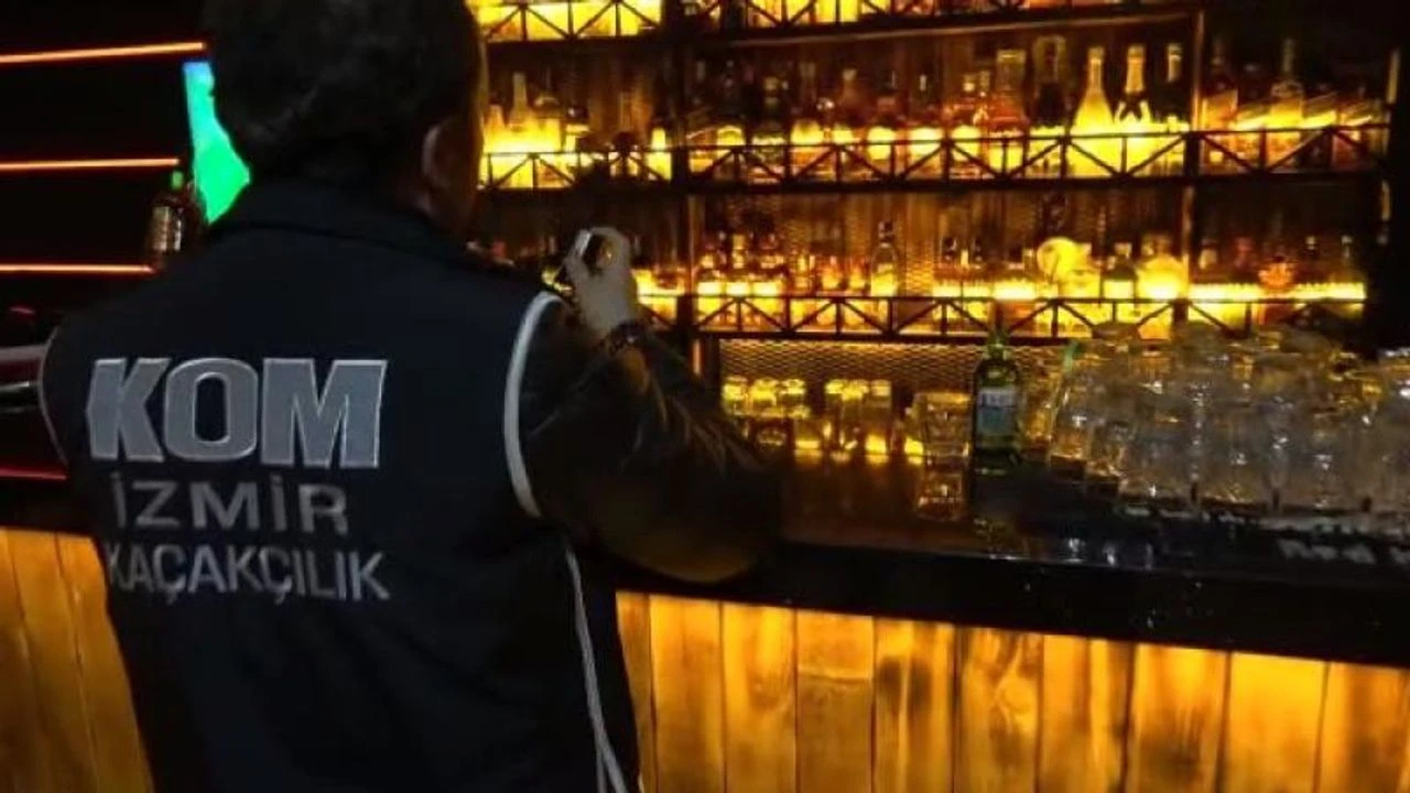 Çivril'de sahte içki operasyonunda 2 şüpheli yakalandı