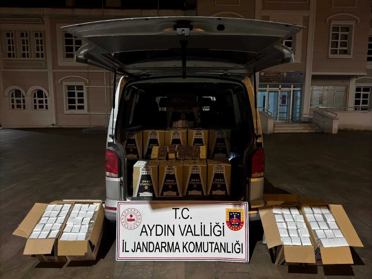 Aydın'da içi doldurulmuş 554 bin makaron ele geçirildi