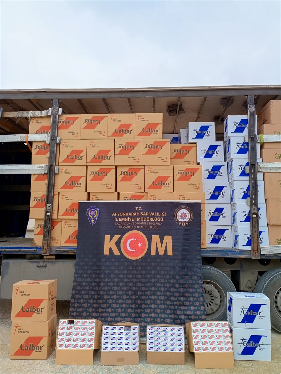 Afyonkarahisar'da 2 milyon 930 bin makaron ele geçirildi