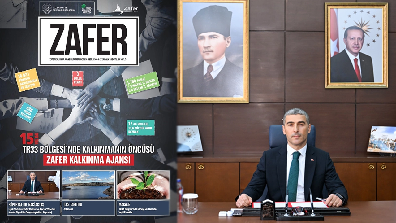 Uşak Valisi Naci Aktaş, “Zafer” Dergisine Röportaj Verdi