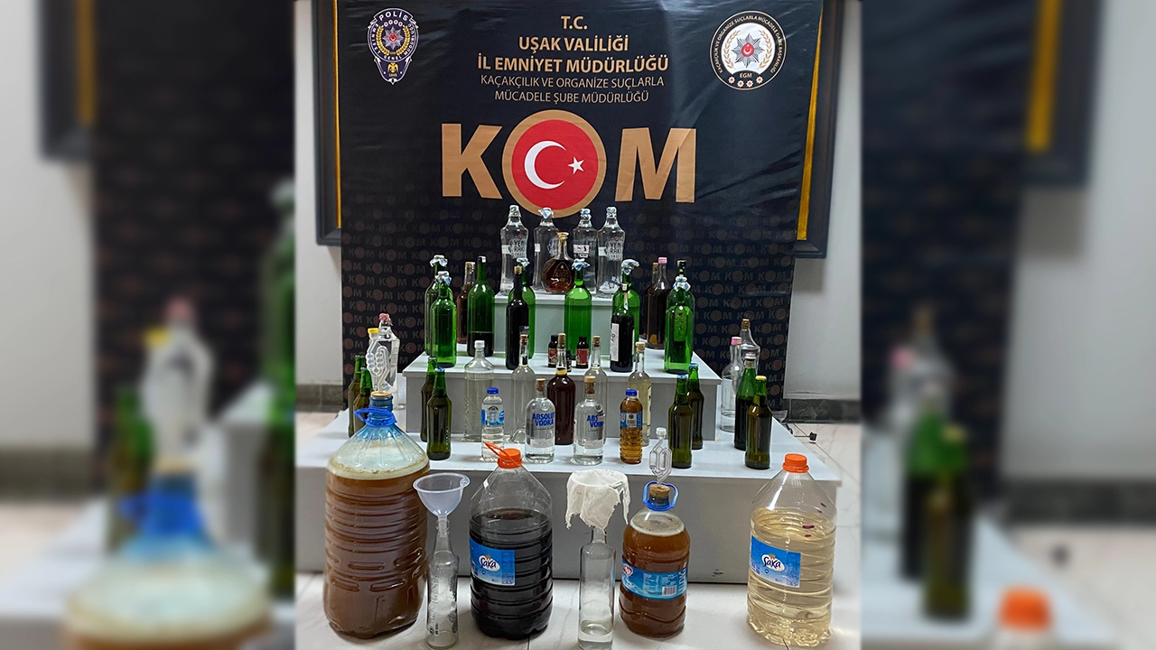 Uşak'ta Yılbaşı Öncesi Sahte İçki Operasyonu
