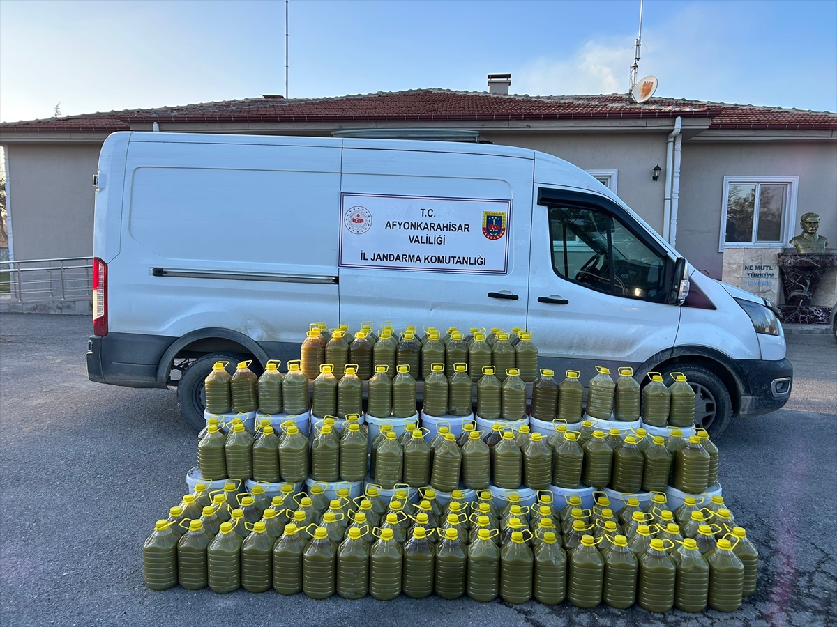 Afyonkarahisar'da 980 ton tağşişli zeytinyağı ele geçirildi