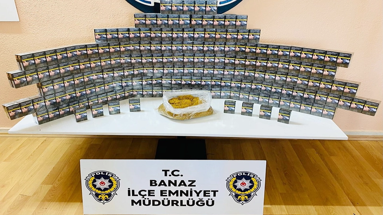Uşak'ın Banaz İlçesinde 7 bin 568 Kaçak Sigara Yakalandı