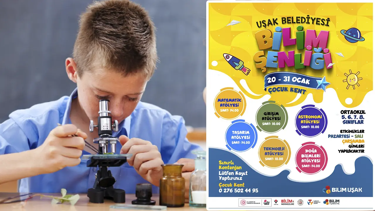 Uşak’ta Bilim Şenliği Heyecanı Başlıyor!