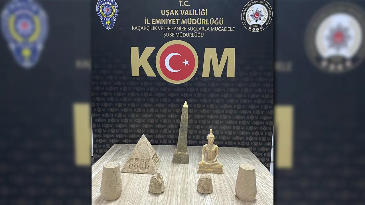 Uşak’ta Kaçakçılık Operasyonu: 7 Tarihi Eser Ele Geçirildi!