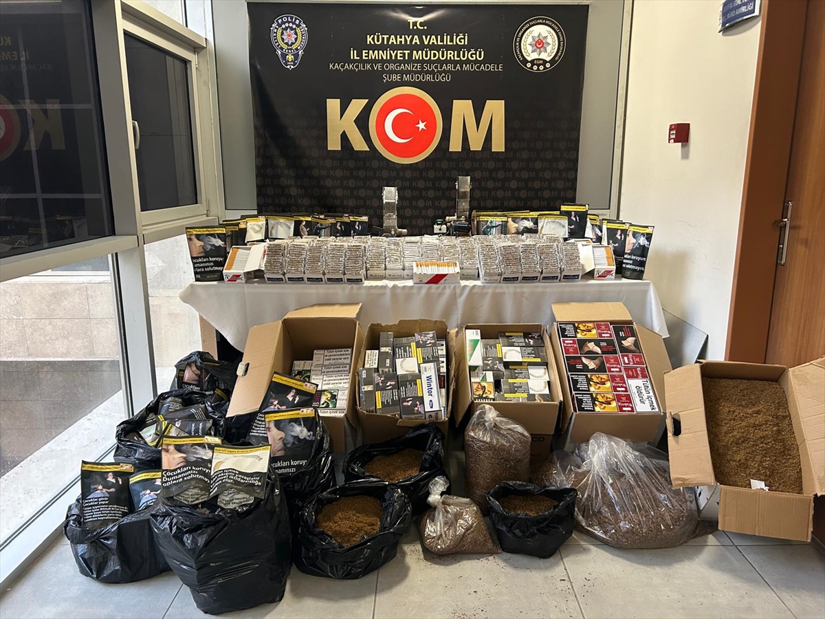 Kütahya'da kaçak tütün operasyonunda bir şüpheli yakalandı