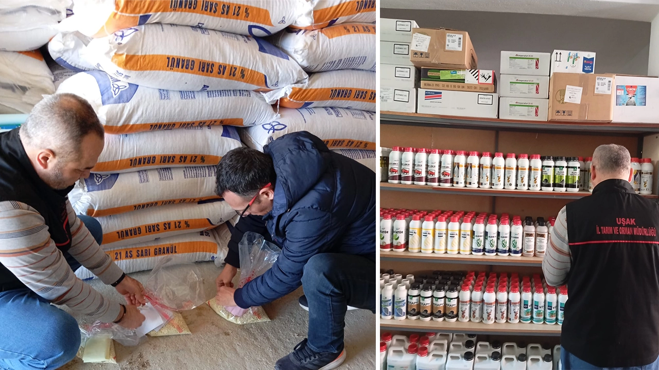 Uşak’ta Gübre Bayileri ve Üretim Yerleri Denetlendi