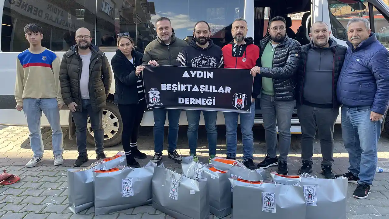Aydın Beşiktaşlılar Derneği'nden Hatay'daki depremzede çocuklara destek
