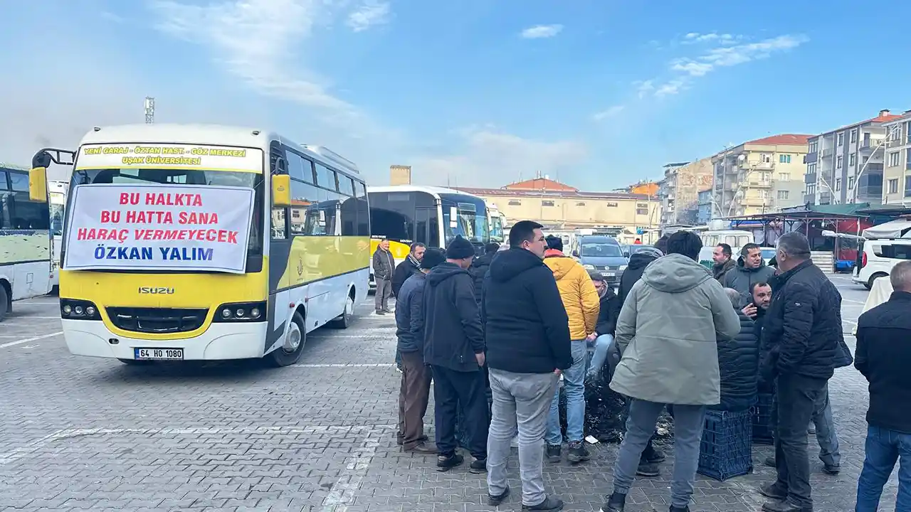 Uşak’ta Toplu Taşıma Krizi! Şoförler Kontak Kapattı
