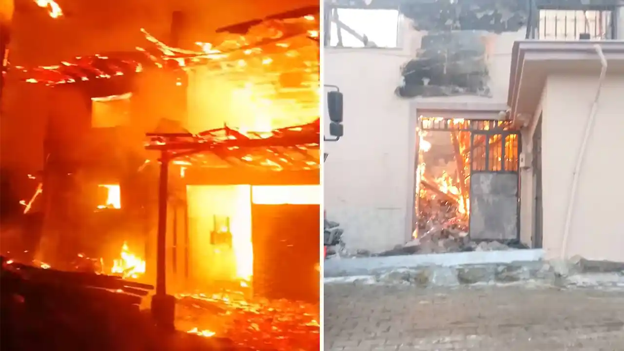 Yukarı Karacahisar Köyü’nde Korkutan Yangın: 6 Ev Kül Oldu