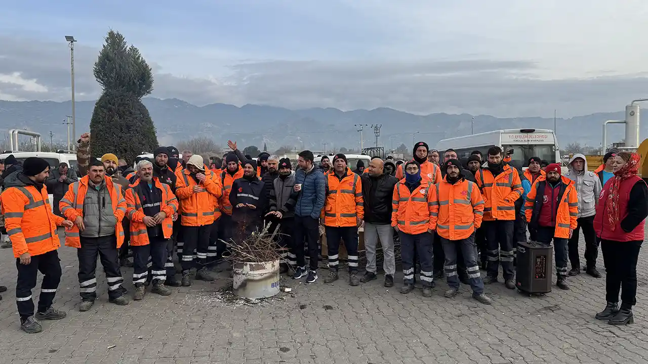 Aydın'da belediye iştiraki şirketin çalışanları iş bıraktı