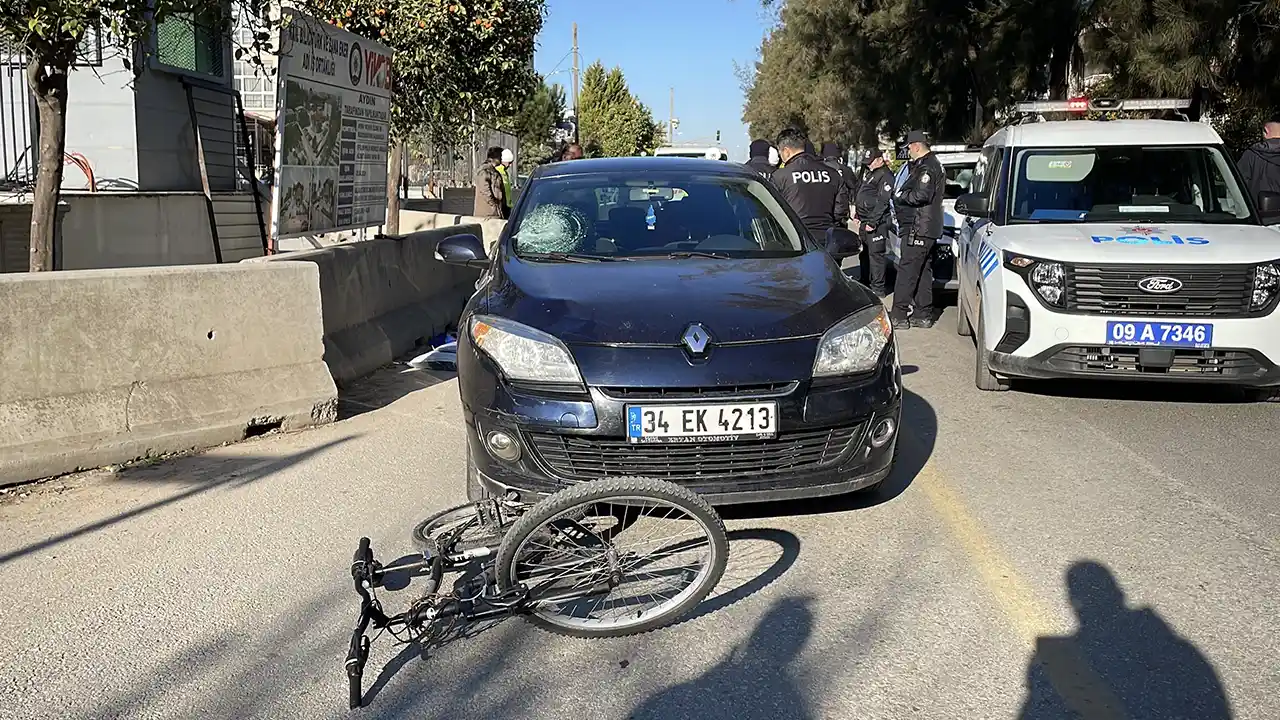 Aydın'da otomobille çarpışan bisikletin sürücüsü hayatını kaybetti