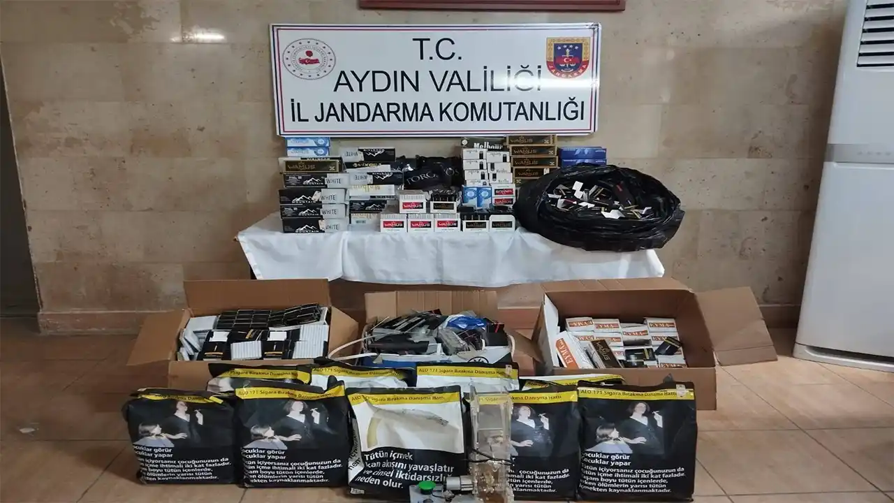 Germencik'te kaçak sigara operasyonunda 1 şüpheli yakalandı