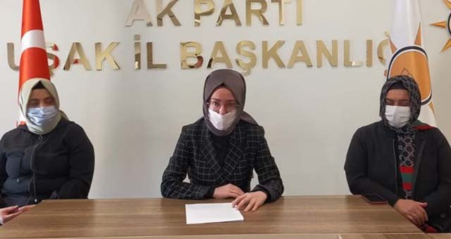 AKPARTİ UŞAK KADIN KOLLARI BAŞKANI HİLAL SABANCI;  “Tek bir kadına yönelik şiddete daha tahammülümüz yok”