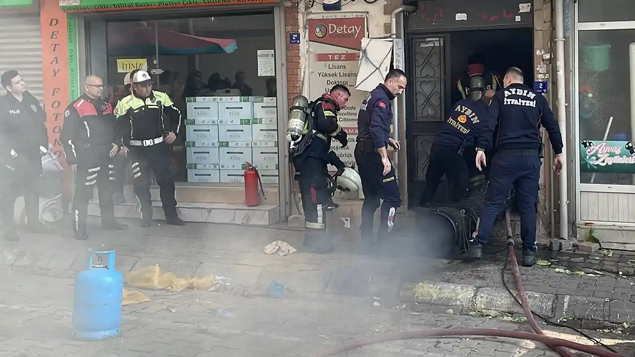 Aydın'da çıkan baca yangını söndürüldü