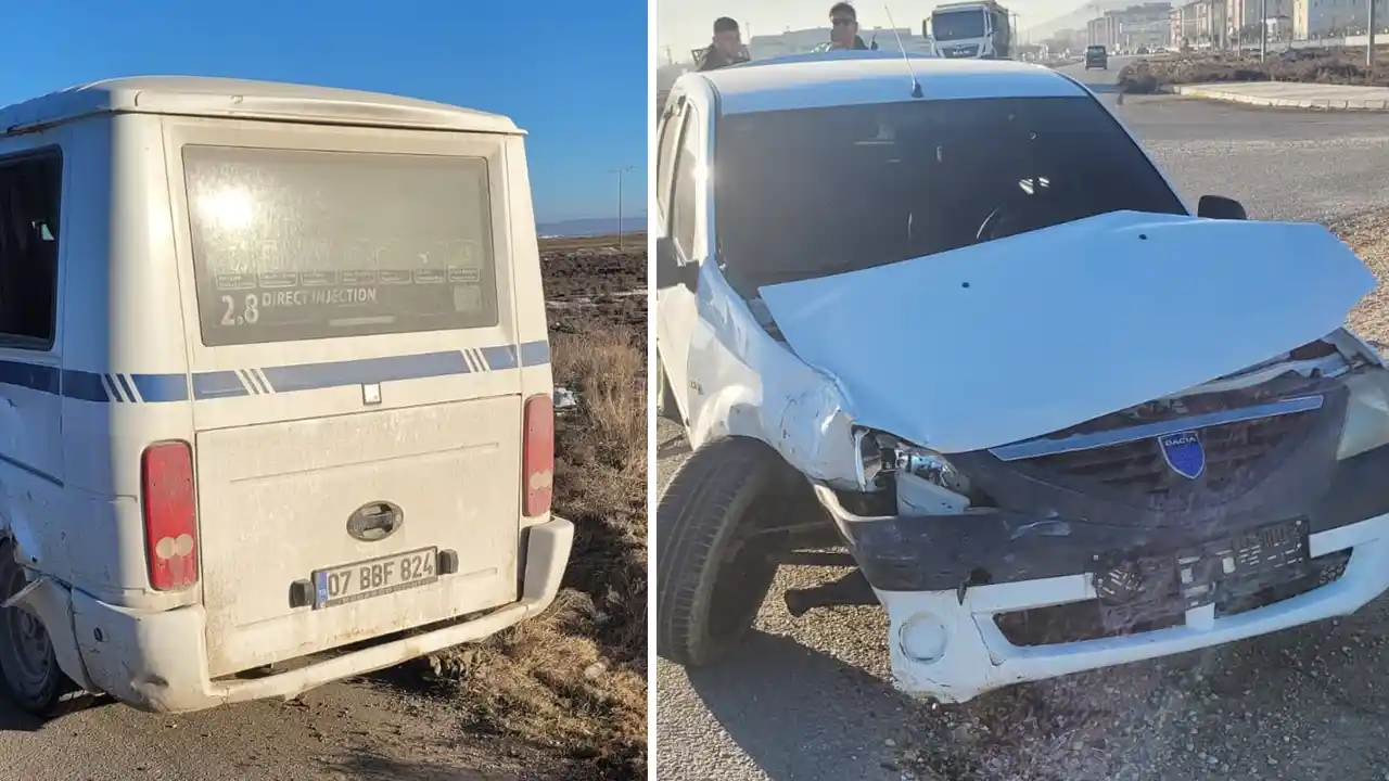 İşçi Servisi ile Otomobil Çarpıştı: "16 Yaralı"