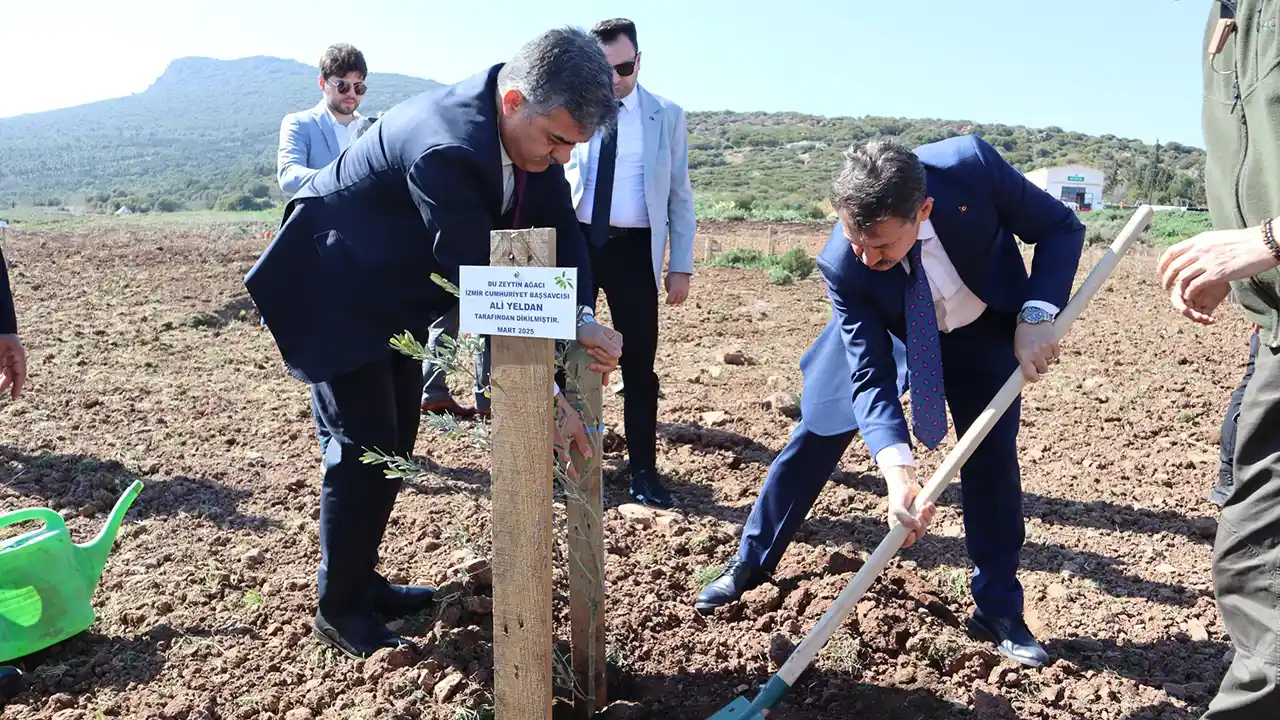 İzmir'de "Kökten Hayata" projesiyle 4 bin fidan toprakla buluşturuldu